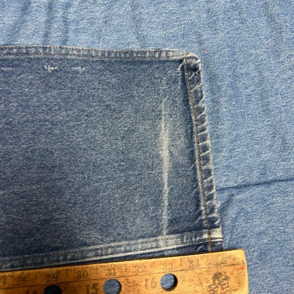 Vintage Field & Forest 90s Dark Wash Faded Honeycomb Jeans 36x36 Mens Blue - Picture 7 of 8